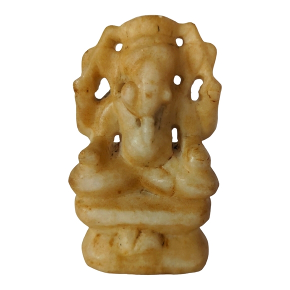 unbranded Other - 1850's deity Antique Hard Marble Stone Fine Hand Carved Hindu God Ganesha